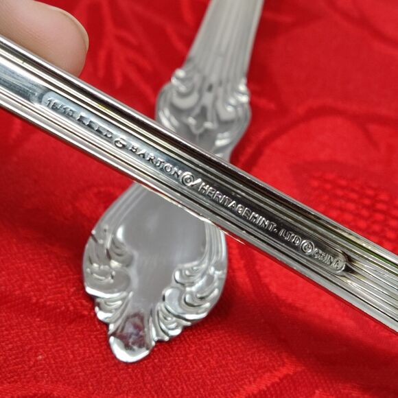 2X Heritage Mint LTD Reed And Barton Duchess of Marlborough Salad Serving Set - Picture 5 of 8